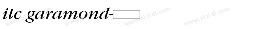 itc garamond字体转换